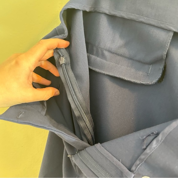 Maeve Slim Trousers Womens Size 12 Navy Blue Pants Anthropologie Office Work - Picture 11 of 14